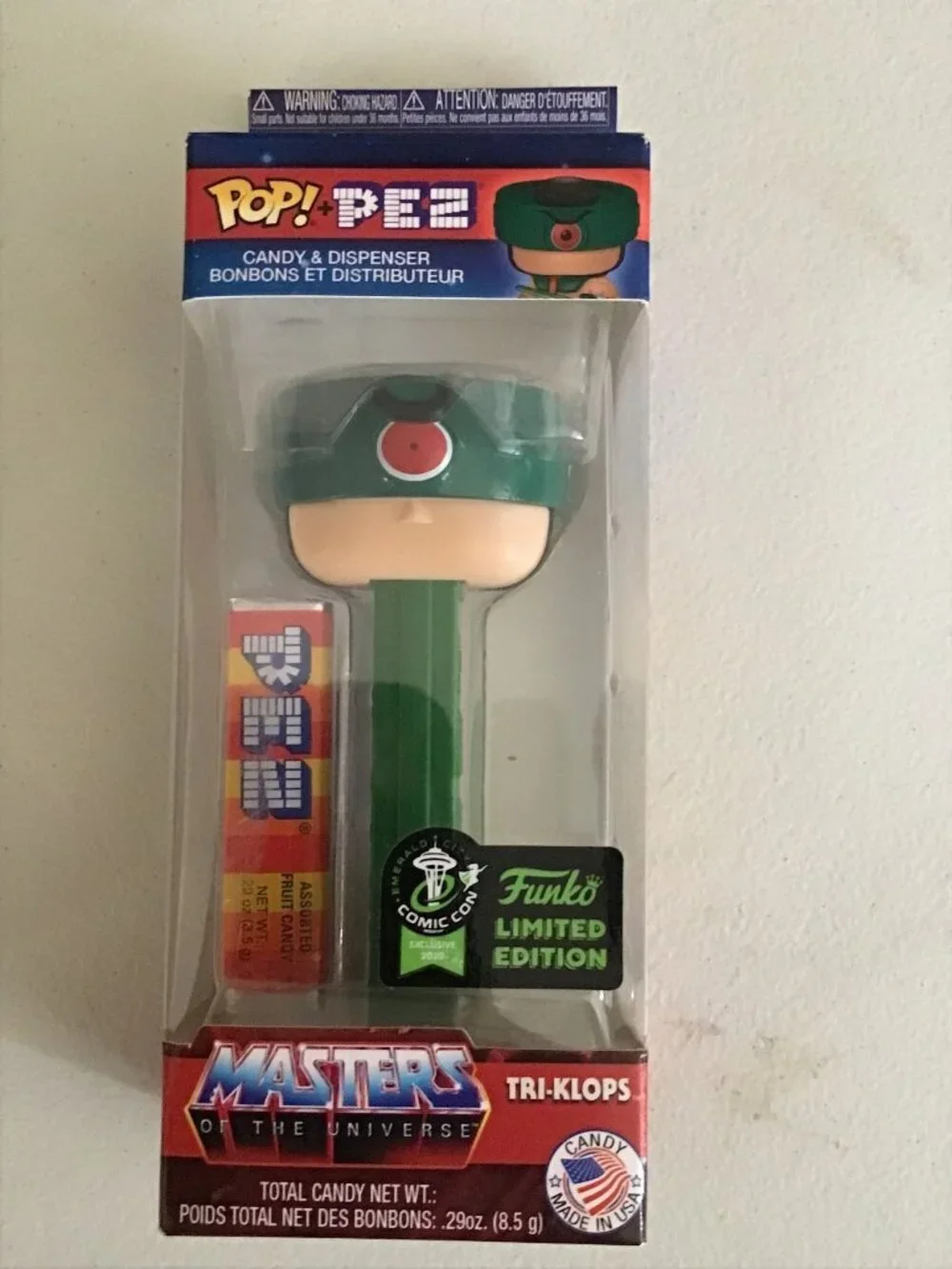 Funko Pop PEZ Masters of the Universe Tri-Klops 2020 Spring Convention Exclusive